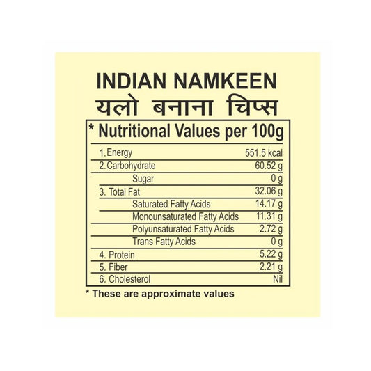 Yellow Banana Chips (160 gms)