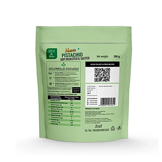 Molsi's Blissfully Salted Pistachios - Roasted Bounty, 200 g