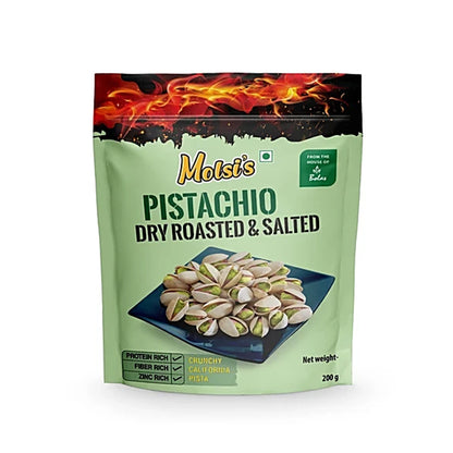 Molsi's Blissfully Salted Pistachios - Roasted Bounty, 200 g