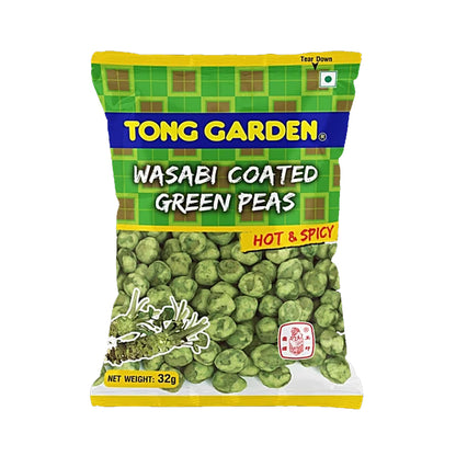 Tong Garden Wasabi Coated Green Peas - Hot & Spicy, 32 g