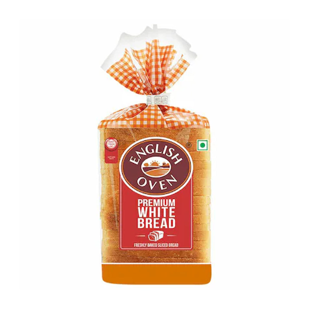 English Oven Freshly Baked Sliced Premium White Bread 350 g