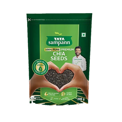 Tata Sampann 100% Pure Premium Chia Seeds, 200 g