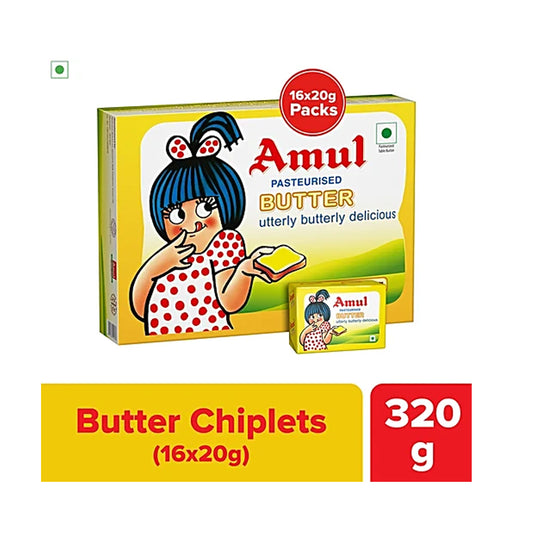 Amul Butter Chiplets, 320 g (16 N x 20 g each)