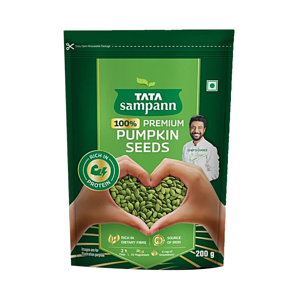 Tata Sampann 100% Premium Pumpkin Seeds, 200 g