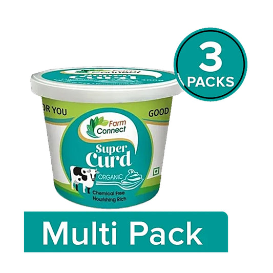 Farm Connect Organic Super Curd, 3x300 g Multipack