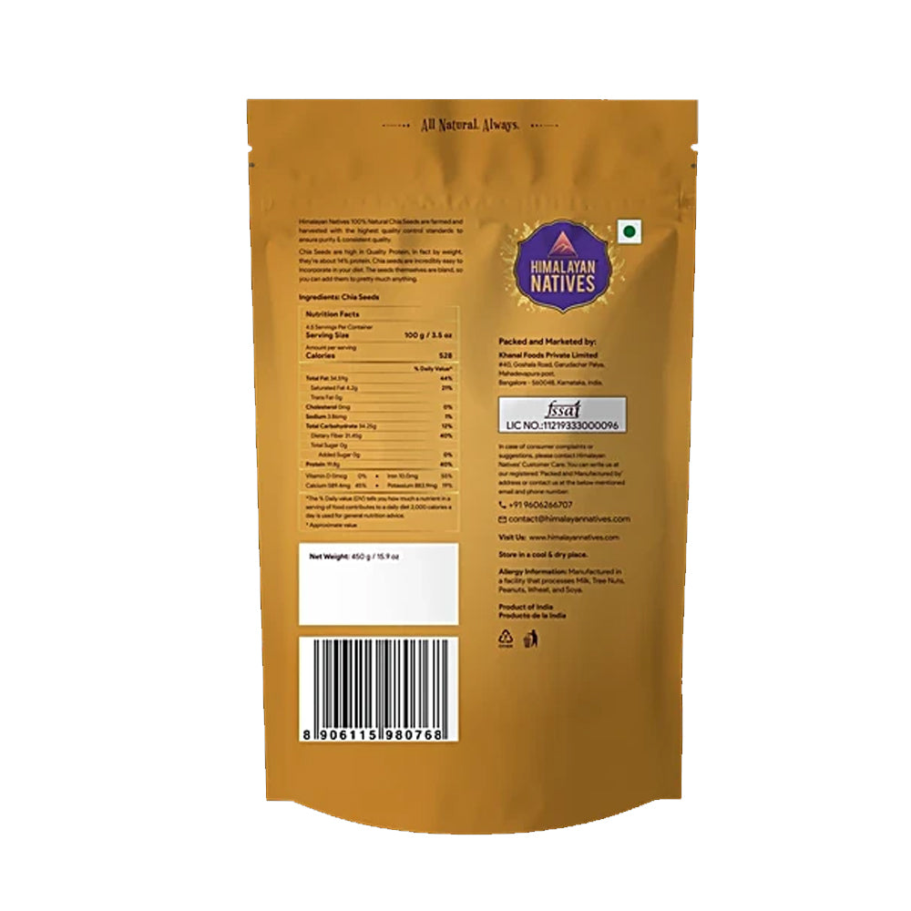 Himalayan Natives Chia Seeds, 450 g
