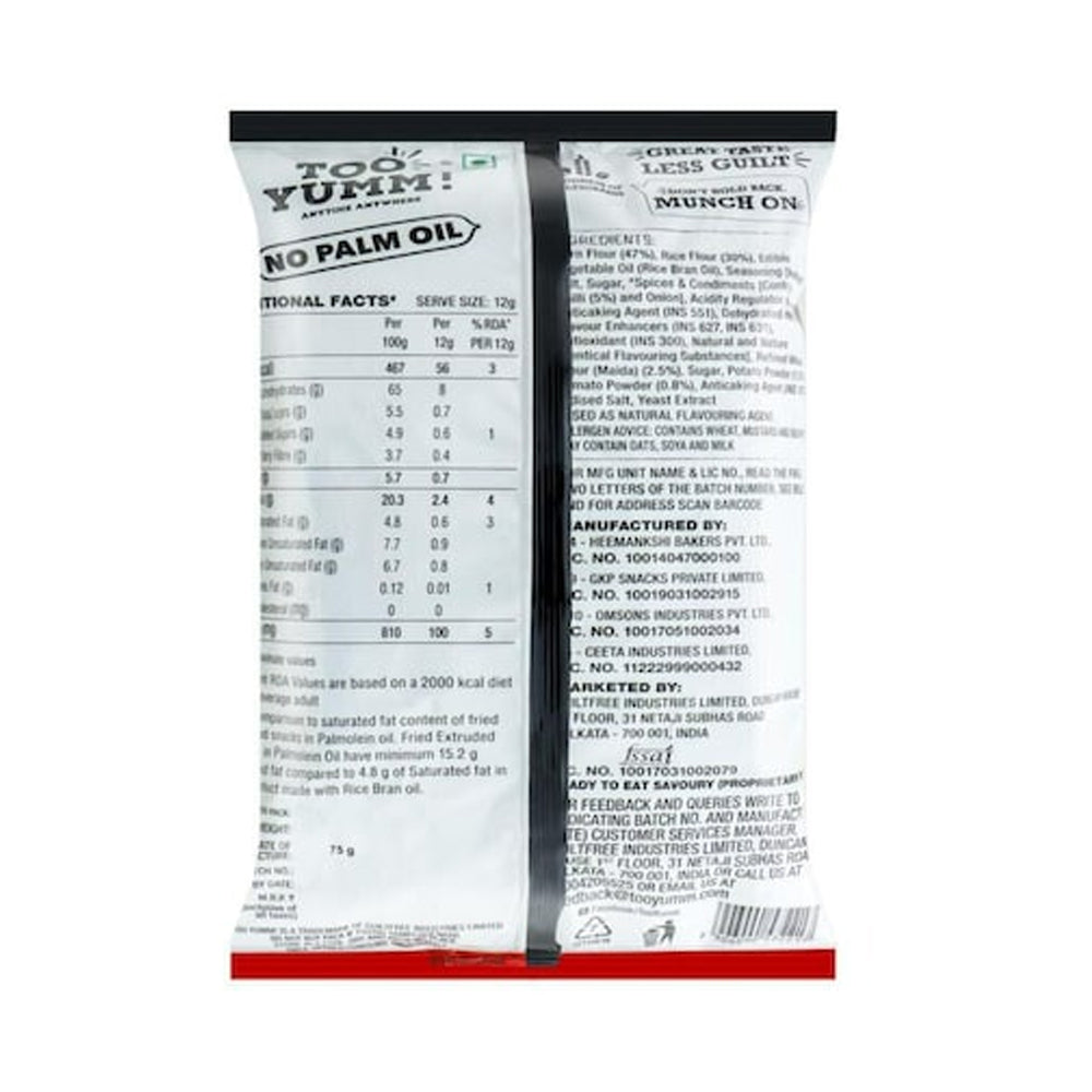 Too Yumm Chili Chataka Veggie Stix 75 g