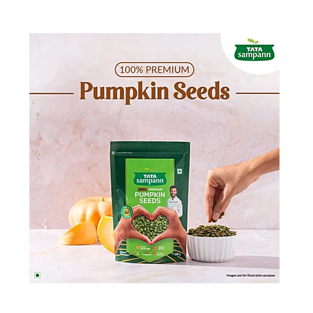 Tata Sampann 100% Premium Pumpkin Seeds, 200 g