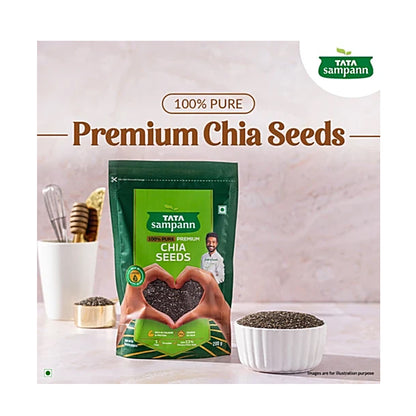 Tata Sampann 100% Pure Premium Chia Seeds, 200 g